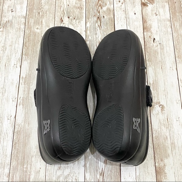 ALEGRIA “Kaitlyn” Black Leather Mary Jane Shoes Size 37 - Picture 8 of 16